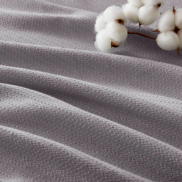 JLA Home Madison Park - Blanket crafted from Liquid Cotton for ultra-soft, breathable, OEKO‑TEX certified comfort and durability Grey BL51N-0679