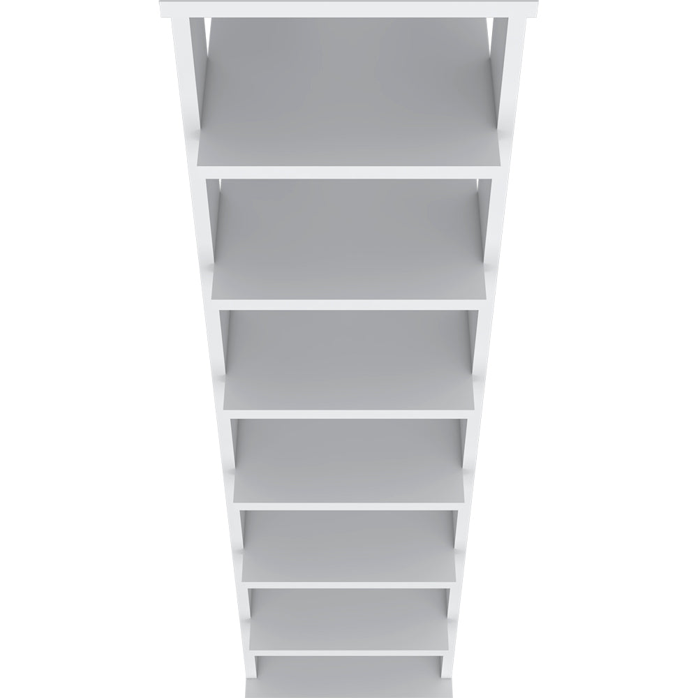 English Elm Banks Vertical Shoe Rack Organizer 7-Shelf White Engineered Wood Space-Saving Durable Storage Unit B092P306241