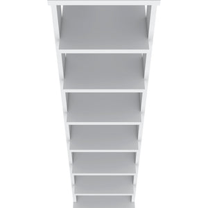 English Elm Banks Vertical Shoe Rack Organizer 7-Shelf White Engineered Wood Space-Saving Durable Storage Unit B092P306241