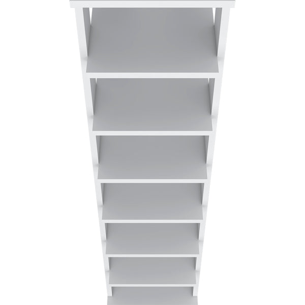 English Elm Banks Vertical Shoe Rack Organizer 7-Shelf White Engineered Wood Space-Saving Durable Storage Unit B092P306241