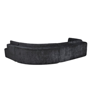 English Elm 119'' Curved L-shaped Sectional with Button Tufting and Pocket Spring Seating N760S0000048E