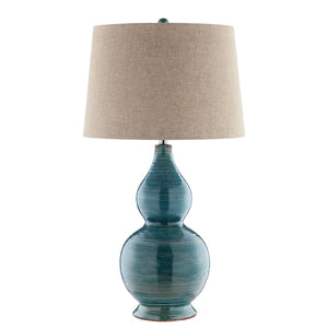 Lara 31.75'' High 1-Light Table Lamp - Blue 99784 Elk Home