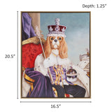 Madison Park Pet Portrait Casual King Charles Spaniel III Framed Canvas Wall Art ID95C-0047 King Charles Spaniel III