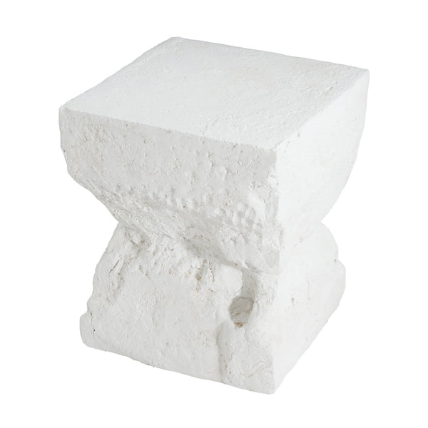 English Elm Christopher Knight Home® - Cleo Modern Minimalist MGO Side Table White — Weatherproof, Eco-Friendly Cubic Accent for Patio/Home N775P300875W