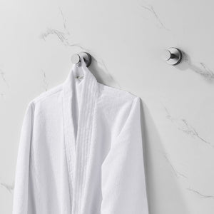 English Elm Round Base Wall Hanging Coat Hooks - Gun Grey Metal Towel Hooks, 2 Pack For Stylish Space-Saving Storage T3177P280085-GIGA