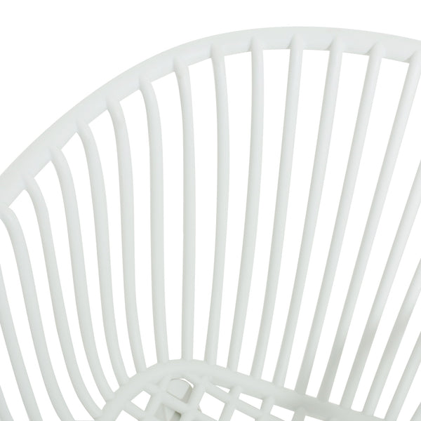 English Elm Christopher Knight Home® - Mykonos Weather-Resistant Outdoor Dining Chair Set of 2 with Durable Resin Frame and Perforated Design White N775P176700W