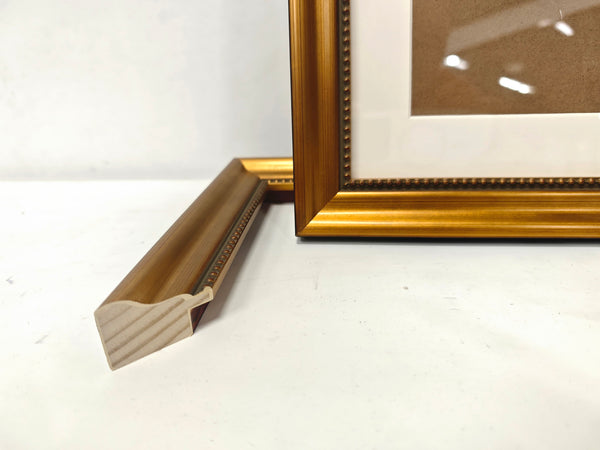 English Elm 18x24 Solid Wood Picture Frame with Replaceable Canvas, Acrylic Glass, Sturdy Backboard for Elegant Wall Decor Gold T3976P383244