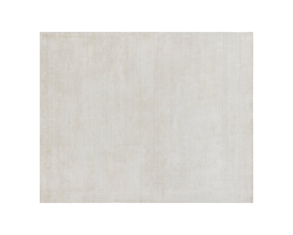 Sunpan Alaska Hand-Loomed Rug - Luxurious Wool-Blend Texture for Cozy Living, Lounge, and Bedroom Spaces White