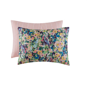 English Elm 8PCS King Jacquard Comforter Set with Damask Texture, Embroidered Decorative Pillows & Shams Multi 23.62 L x 18.9 W x 12.99 H B035P341095