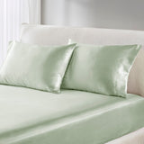 Madison Park Essentials Satin Casual Luxury 2 PC Pillowcases MPE21-1129 Sage