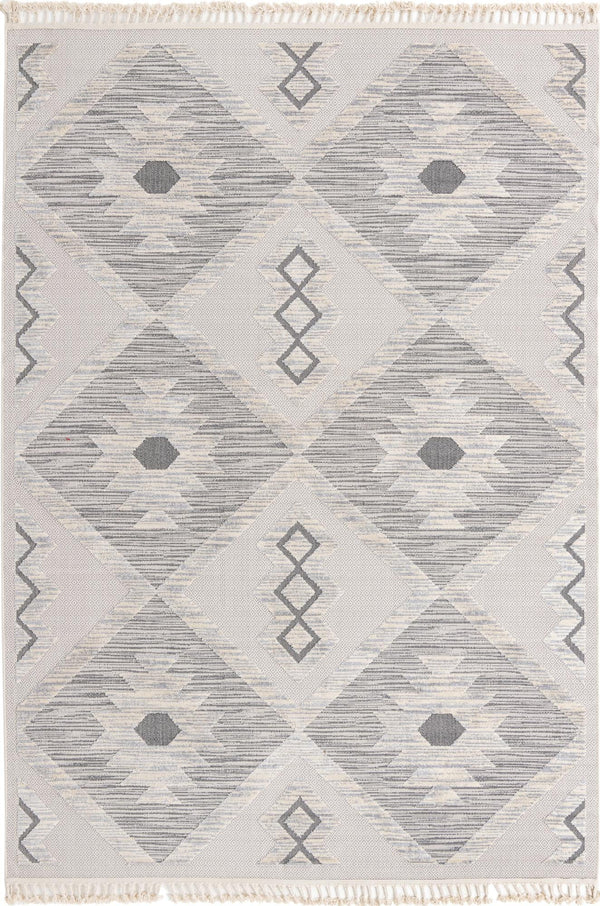Unique Loom Arlo Kai Machine Made Tribal Rug Sandy Beige, Gray/Beige 9' 10" x 14' 1"