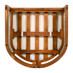 English Elm Christopher Knight Home® - Premium Acacia Wood Outdoor Club Chair – Stylish Curved Design, Woven Rope, Water-Resistant Cushions N767P367654A