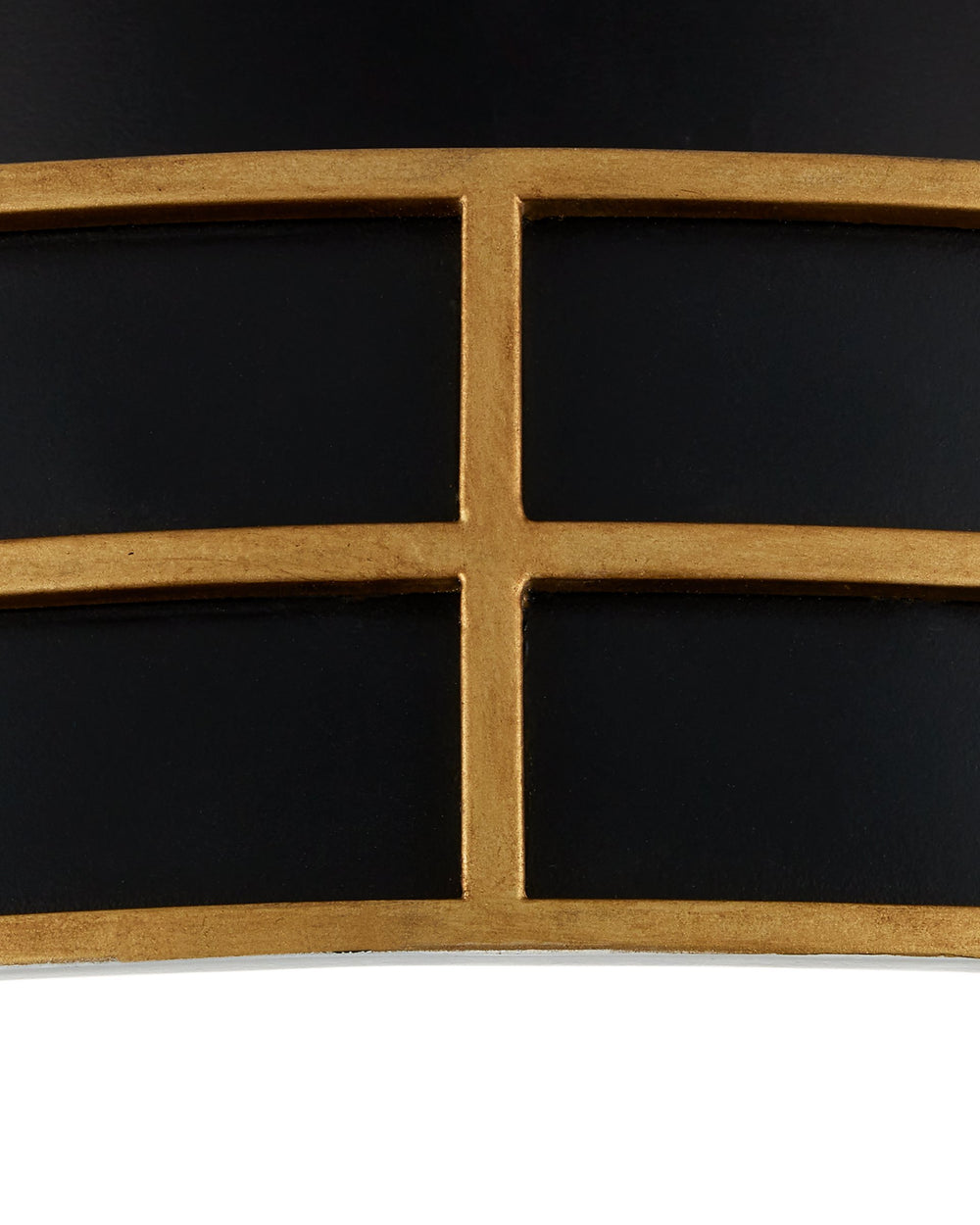 Currey & Company Fielding Wrought Iron LED Flush Mount with Gold Accents for Modern Glam Ceilings 9999-0071