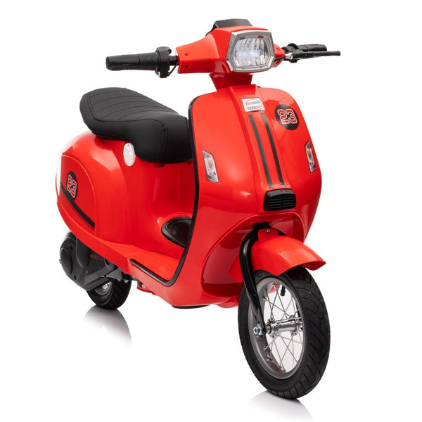 English Elm 24v Kids Electric Dirt Bike with Pneumatic Tires Suspension and Bluetooth for Ages 8-14 W1578P297812