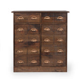 Christopher Knight Home® - Noble House - Terrell Handcrafted Boho Mango Wood Cabinet, Antique Natural