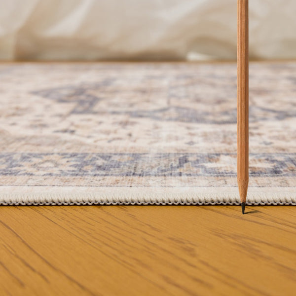 English Elm Premier Ivory Low Pile Area Rug Classic Pattern for Entryway or Living Room B186P479386