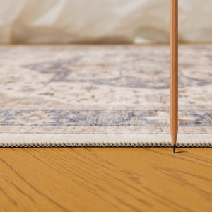 English Elm Premier Ivory Low Pile Area Rug Classic Pattern for Living Room and Dining Spaces B186P479388