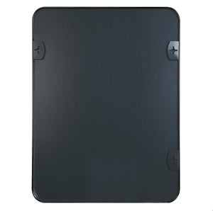 English Elm 30x40 Inch Metal Framed Rectangular Bathroom Mirror 4mm HD Glass Shatterproof Film Modern Design Black W2203P303033