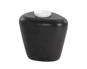Sunpan CORVO Side Table - Contemporary Black Accent Table for Modern Living Spaces, Versatile & Stylish 108491