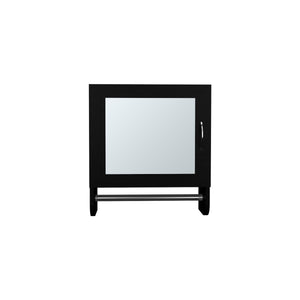English Elm Medicine Compact Wall Cabinet with Mirror Door, Engineered Wood Storage, Durable, Space-Saving Design Black 20.28 L x 18.31 W x 2.36 H B097P250834