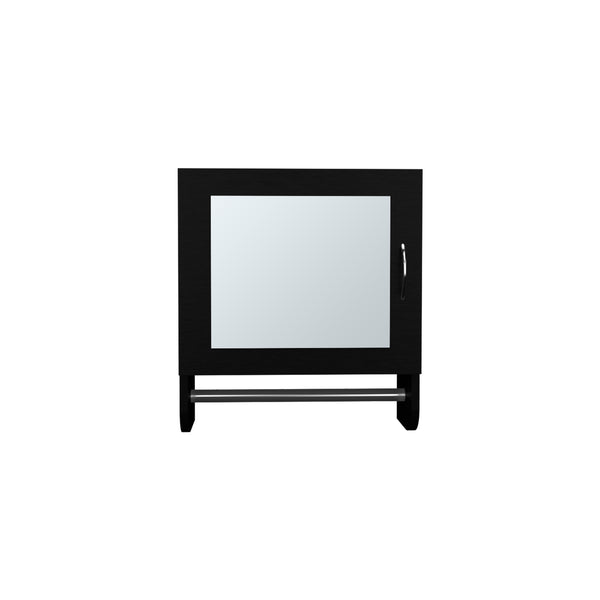 English Elm Medicine Compact Wall Cabinet with Mirror Door, Engineered Wood Storage, Durable, Space-Saving Design Black 20.28 L x 18.31 W x 2.36 H B097P250834