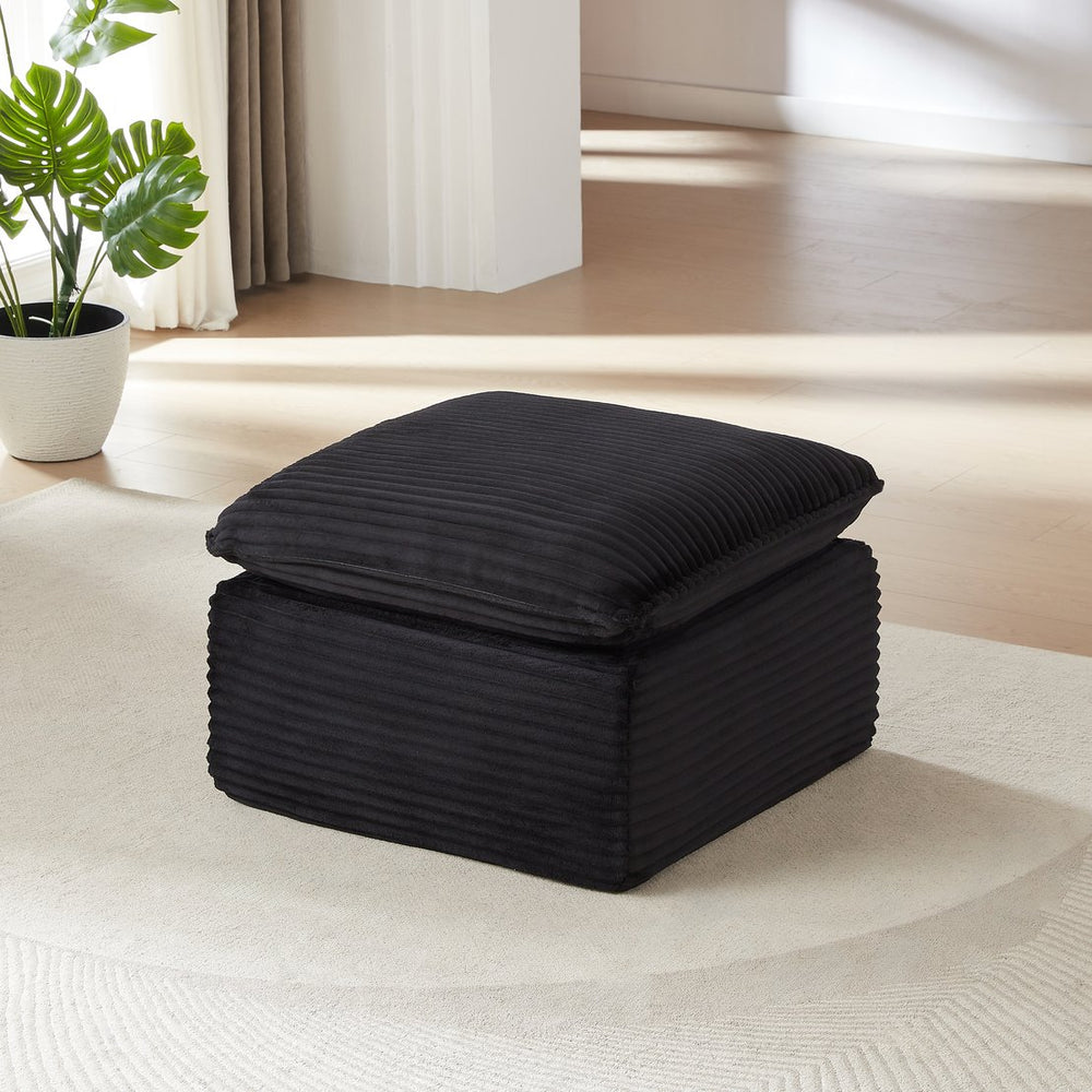 English Elm Modern Corduroy Cloud Sofa - Stylish Modular Seating For Homes, Offices & Apartments, Cozy Comfort! W3396P388625