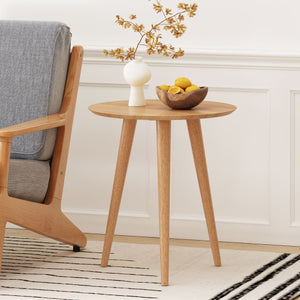 English Elm Christopher Knight Home® - End Table - Mid-Century Modern Oak Design, Rubberwood Construction, Perfect For Living Room Decor N771P221029K