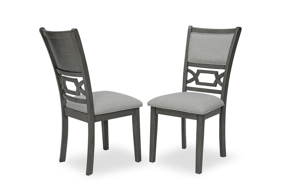 English Elm Beautiful Round 5Pc Dining Set with Lower Storage Shelves, 42" Table & 4 Wood Chairs, Modern Elegance B011P232888