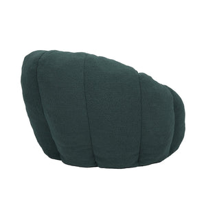 English Elm Bean Bag Lounge Chair Faux Fur Memory Foam Armrests Ergonomic Seat for Adults Green W2200P239874