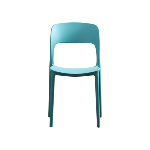 English Elm Christopher Knight Home® - KATHERINA Teal Injection-Molded PP Side Chairs Set of 2 with Firwood Seats, Mid-Century Outdoor Flair 64270.00T