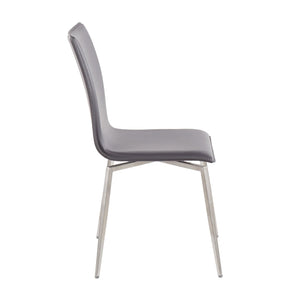 English Elm Mason Swivel Dining Chairs Faux Leather Upholstered with Steel Base Set of 2 B202P223612