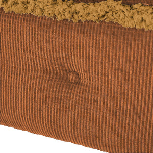 English Elm Christopher Knight Home® - 29.5'' Storage Bench with Button-Tufted Fabric, Tassel-Trim Ottoman with Hidden Compartment for Bedroom Orange 30.25 L x 18.5 W x 14 H N761P335817G