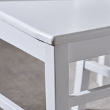 Christopher Knight Home® - Noble House - Roshan Farmhouse White Finish Acacia Wood Dining Chairs