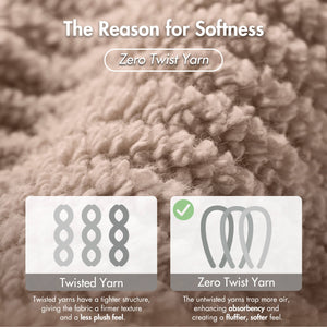 JLA Home Madison Park - 100% Cotton Diagonal Ribbed 4-Piece Bath Towels — Plush Zero-Twist 518GSM, Fast-Dry & Durable Luxury Beige MP73-8871