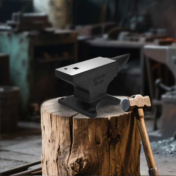 English Elm Single Horn Cast Steel Anvil 100lb London Style Blacksmith Forging Metalwork Tool W3213P453367