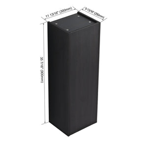 English Elm 12 Inch Narrow Wall Mounted Cabinet Soft Close Door Dark Oak Finish Bathroom Storage W1972P457985