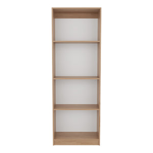 English Elm Bookcase, 11-Shelf Engineered Wood Organizer with Modern Oak & Wenge Finish, Durable, Eco-Friendly Storage Solution Natural Wood 39.37 L x 27.56 W x 3.54 H B097P296879
