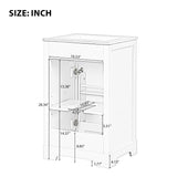 English Elm 20" Bathroom Vanity With Sink, Bathroom Cabinet With Soft Closing Door, Storage Rack and Adjustable Shelve, Grey