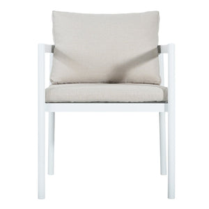 English Elm Outdoor Aluminum Patio Dining Chairs Set of 2 with Cushions Rust Proof Frame N779P369116W