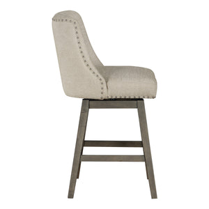OSP Home Furnishings Granville 26" Swivel Stool Wheat / Grey
