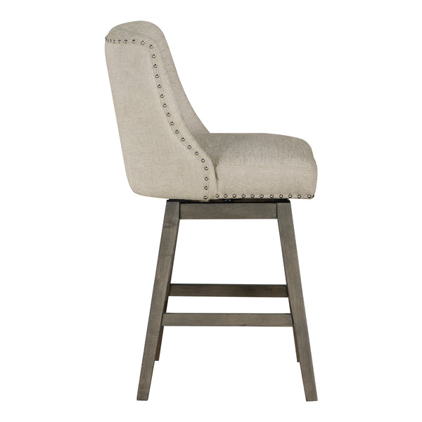 OSP Home Furnishings Granville 26" Swivel Stool Wheat / Grey