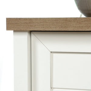 English Elm Storage Cabinet: Sleek White Finish With Adjustable Shelves For Versatile Home Organization Solutions B356P402816-GIGA