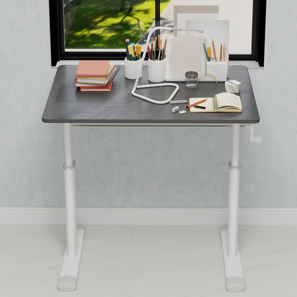 English Elm Adjustable Study Desk For All Ages – Ergonomic Height-Adjustable, Compact Design For Home & Office W1935P338357