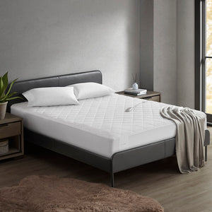 JLA Home Sharper Image - Heated Plush mattress pad with 5 heat settings, 10‑hr auto shutoff, OEKO‑TEX materials, machine washable 75 L x 54 W x 0.8H SI55-0060