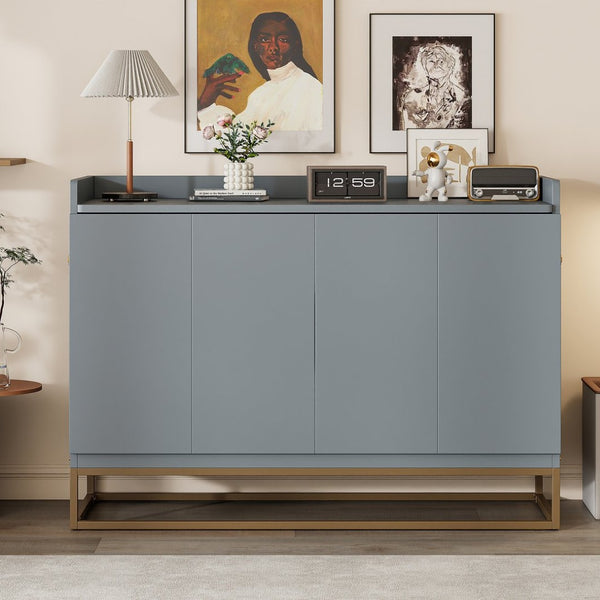 English Elm Queen Size Murphy Bed With Iron Legs - Modern Gray Design, Space-Saving Solution For Compact Living N820S00035E-GIGA