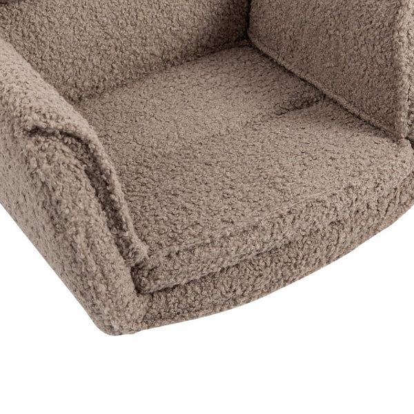 English Elm Stylish Barrel Swivel Accent Chair Upholstered Seat with Storage for Vanity or Dining W3248P424652