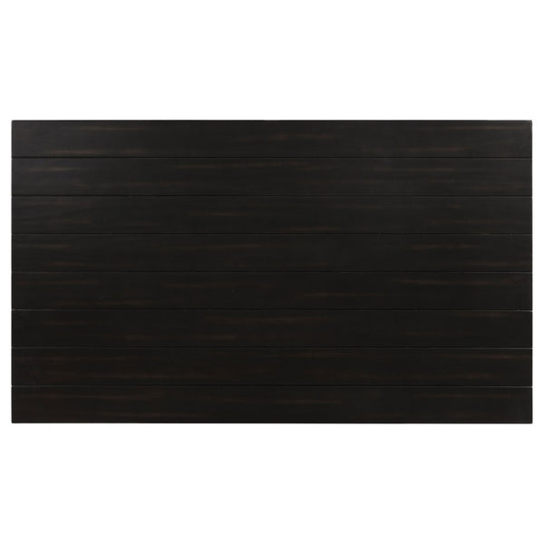 English Elm Sutter Planked Wood Coffee Table with Louvered Drawers for Farmhouse Living Rooms B062P441046
