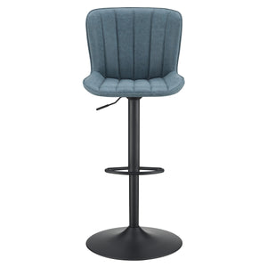OSP Home Furnishings Kirkdale Height Adj Stool  - Set of 2 Navy