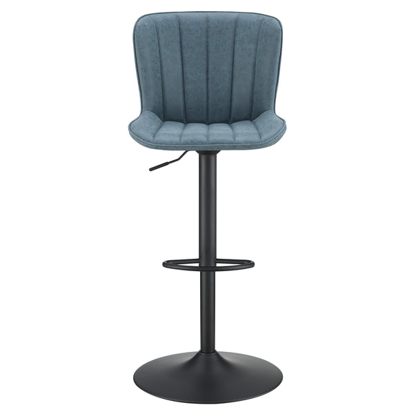 OSP Home Furnishings Kirkdale Height Adj Stool  - Set of 2 Navy