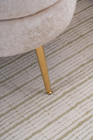 English Elm 58'' Chenille Chaise Lounge with Footstool Pocket Spring Comfort for Bedroom Living Room Beige W2363S00087